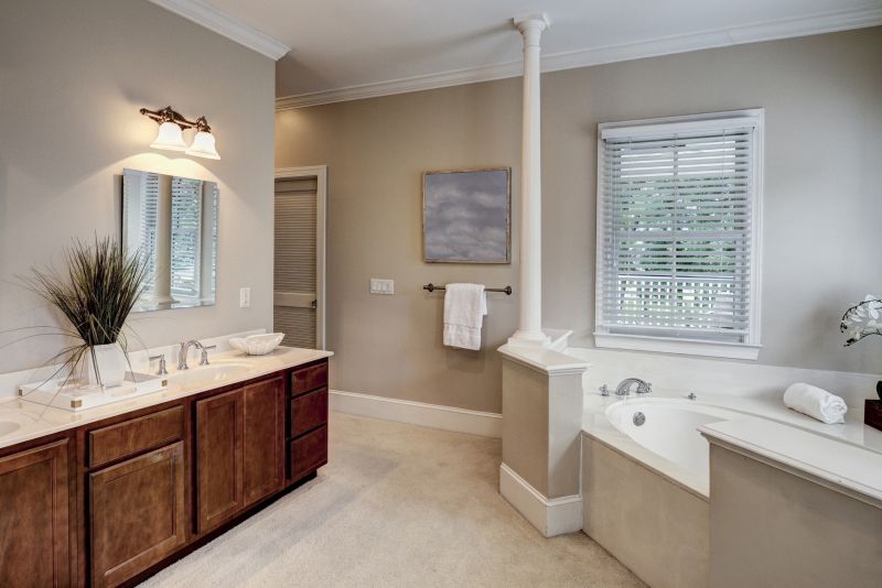 Luxury bathroom vanity with double sinks